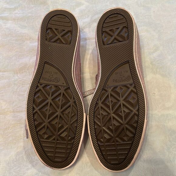 Converse Pink Glitter Athletic Shoes All Star Chuck’s Men’s 7 Women’s 9 - Picture 7 of 14